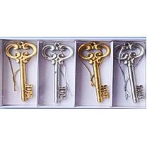 Zawieszki - klucze 8,3x3,6x0,6 cm op.4 szt.