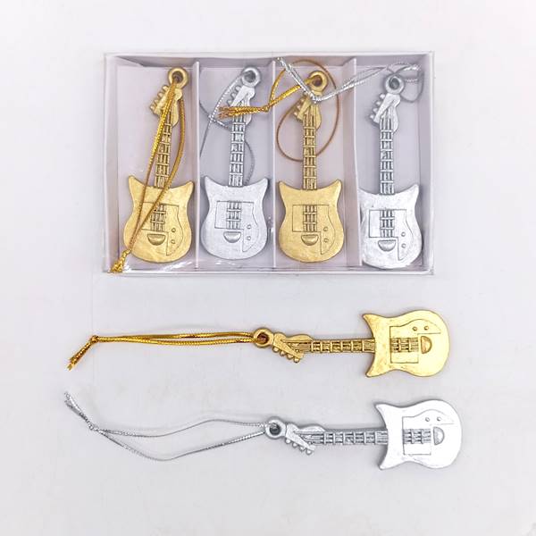 Zawieszki - gitary 7,4x2,5x0,4 cm op. 4 szt.