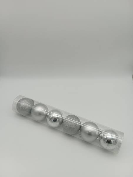 Bombka plastikowa - 8 cm (6 szt.)