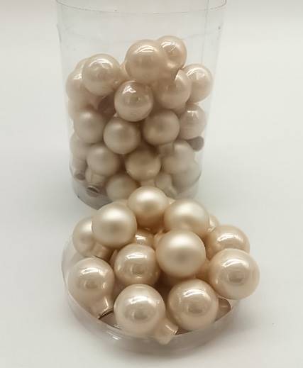 Bombka szklana, florystyczna - 2 cm (60 szt.)