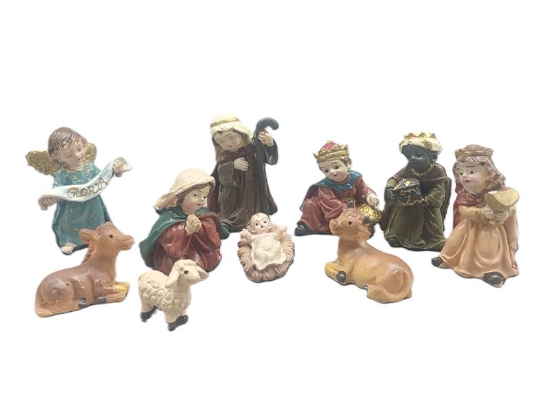 Figurki do szopki, 10 szt.