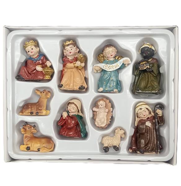 Figurki do szopki, 10 szt.