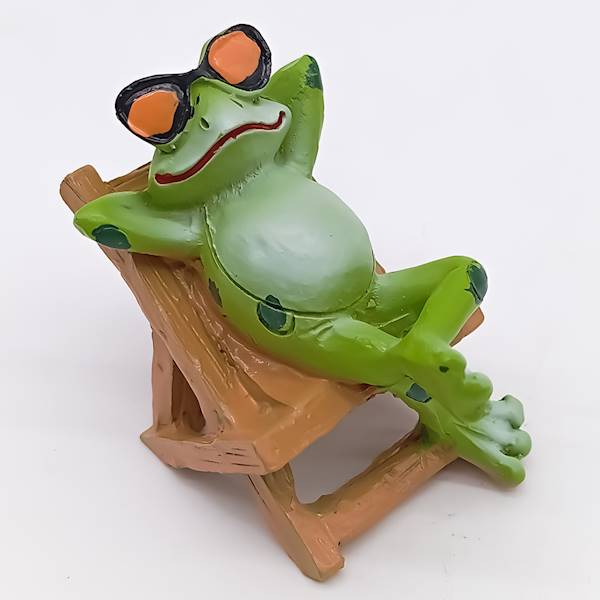 Żaba na leżaku, 6 cm