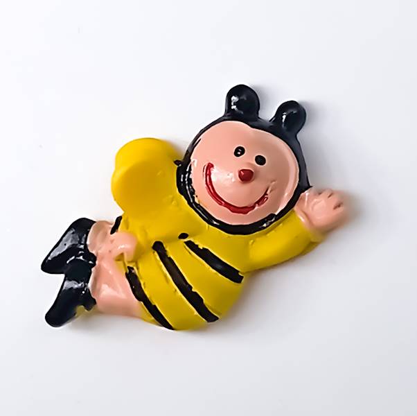 Pszczółki na przylepcu, 3 cm, kpl. 6 szt.