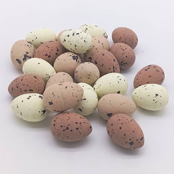 Jajka 3,5 cm, op.24 szt., mix-natura