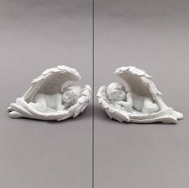 Anioł leżący skrzydła, 9 cm