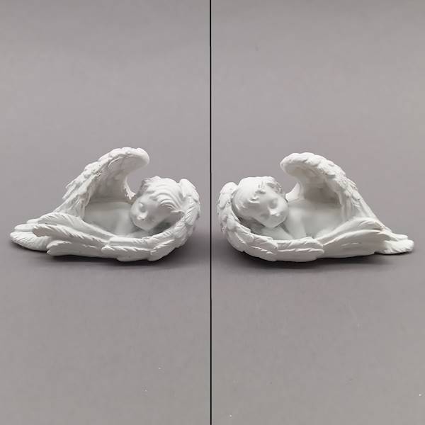 Anioł leżący skrzydła 8 cm.