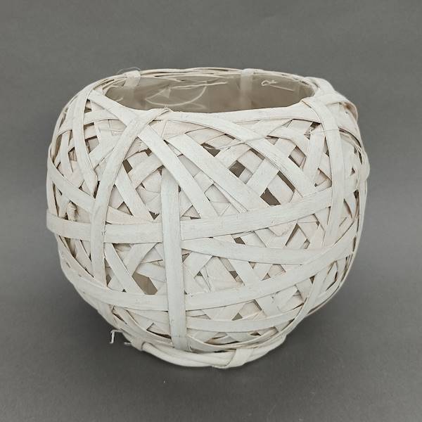 Kosz - kula, 20 cm, biały