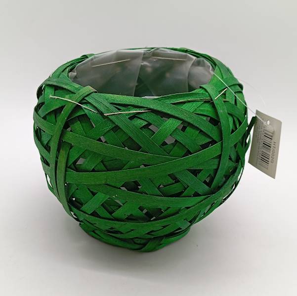 Kosz - kula, 20 cm, zielony