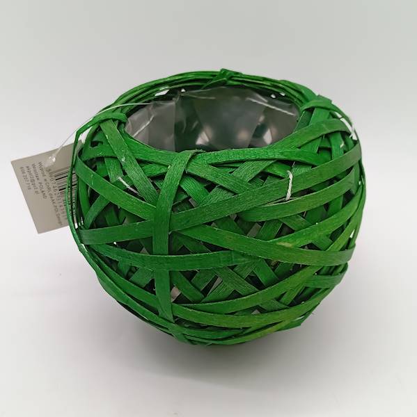 Kosz - kula, 13 cm, zielony
