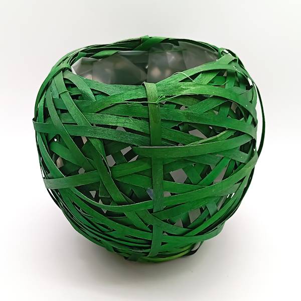 Kosz - kula, 22 cm, zielony