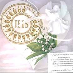 Anioł w podziękowaniu na sercu średni IHS