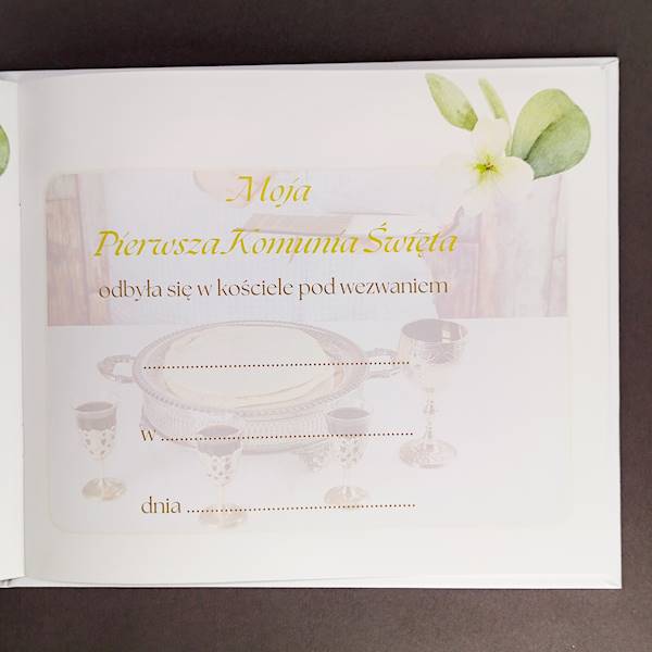 Album - Pamiątka I Komunii Świętej 21x24,5x0,5 cm