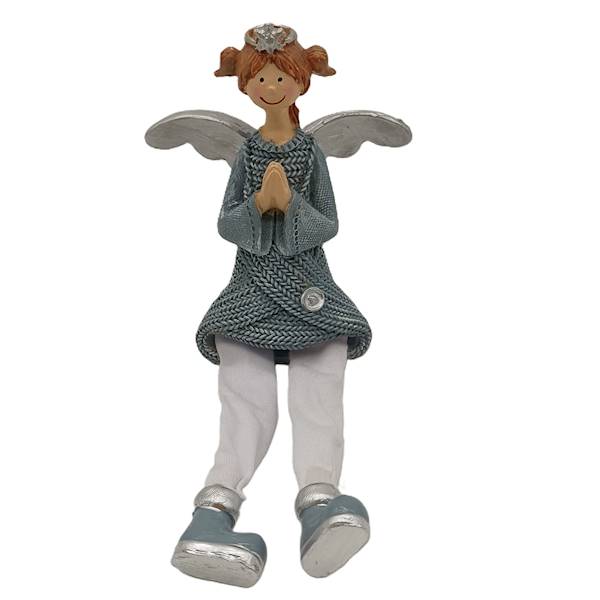 Anioł siedzący szary, nogi