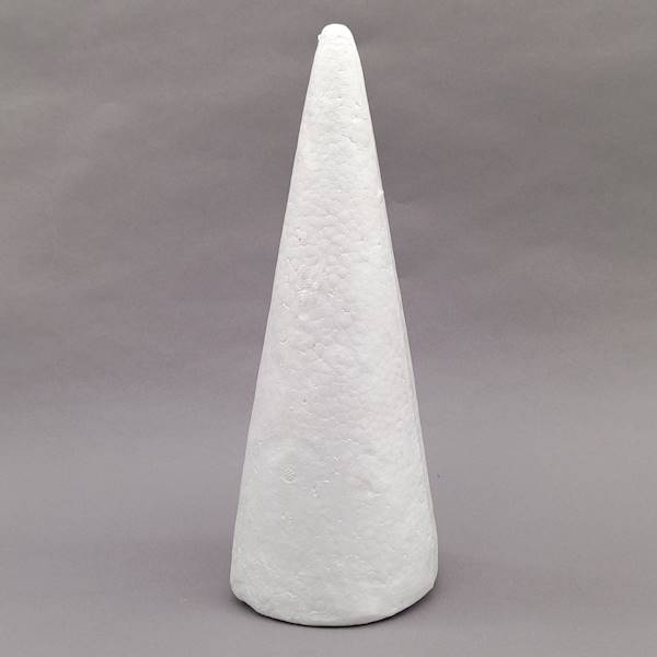 Stożek styropianowy 37 cm, luz