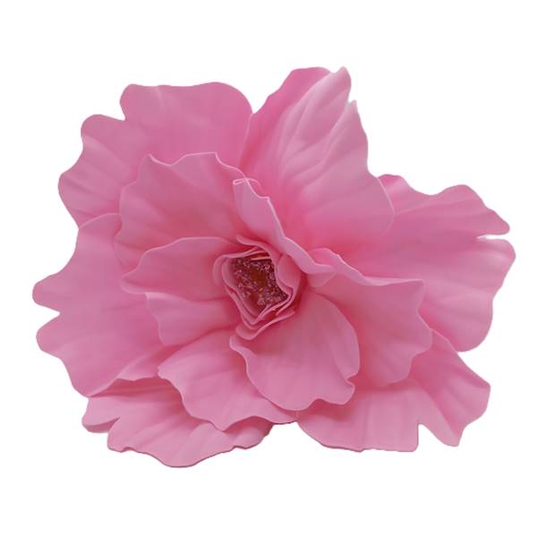 Kwiat różowy z pianki XXL, 50 cm