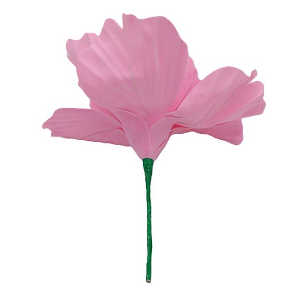 Kwiat różowy z pianki XXL, 50 cm