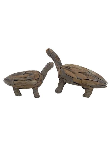 Teak żółwie kpl. 2 szt. 