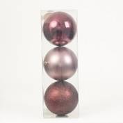 Bombka plast. 120mm brązowa, op.3