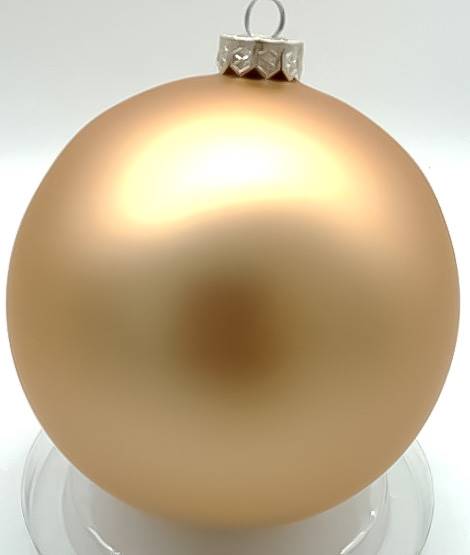 Bombka szkło złoty mat 150 mm