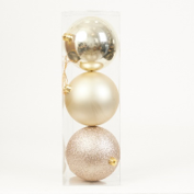 Bombka plast. 120 mm, ecru, op.3