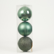 Bombka plast. 150 mm zielona, op.3