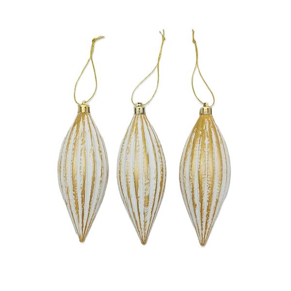 Sople vintage plastikowe złote 3 szt.