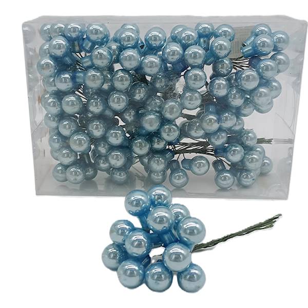 Bombka szklana, na drucie - 1,5 cm (144 szt.)