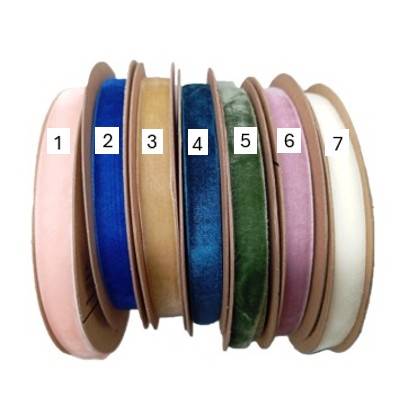 Taśma welwet 1,2 cm 10y