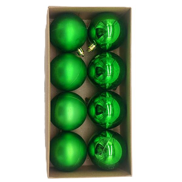 Bombka plastikowa - 6 cm (8 szt.)