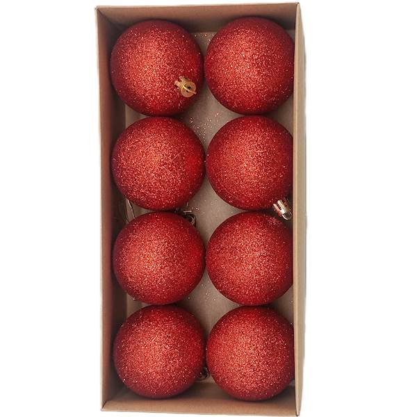 Bombka plastikowa - 6 cm (8 szt.)