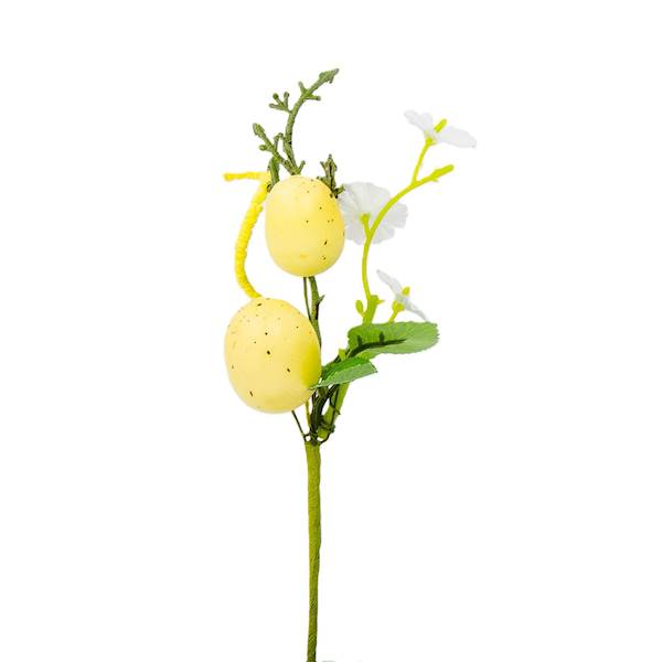 Pik z jajkami 21 cm zółty/fiolet, op.12