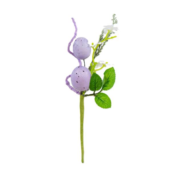 Pik z jajkami 21 cm zółty/fiolet, op.12