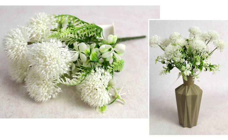 Czosnek biały 29 cm, bukiet 7