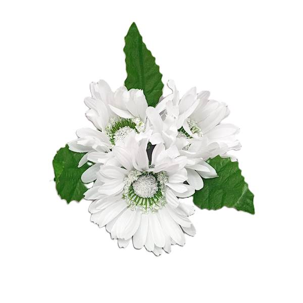 Stroik na świecę  biały 13x7 cm, op.24