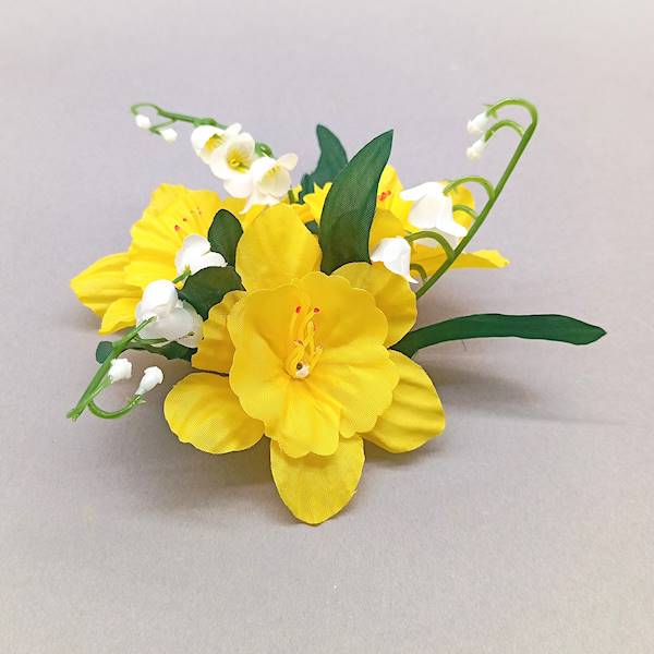 Stroik na świecę żonkil  15x5,5 cm, op.24