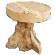 Teak taboret gruby blat+noga