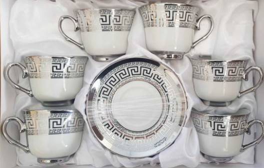 Filiżanki z talerzykami op.6 szt.