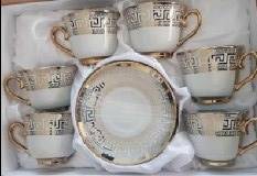Filiżanki z talerzykami op.6 szt.