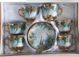 Filiżanki z talerzykami op.6 szt.