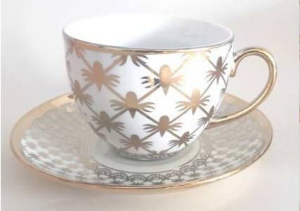 Filiżanki z talerzykami op.6 szt.
