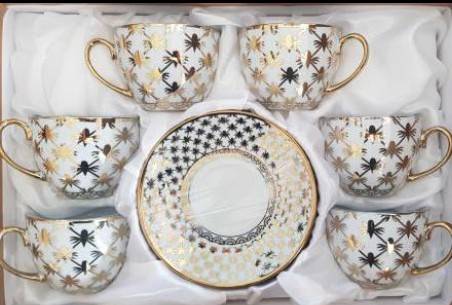 Filiżanki z talerzykami op.6 szt.