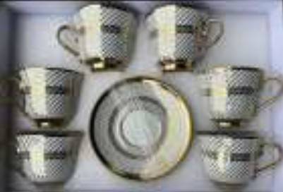 Filiżanki z talerzykami op.6 szt.