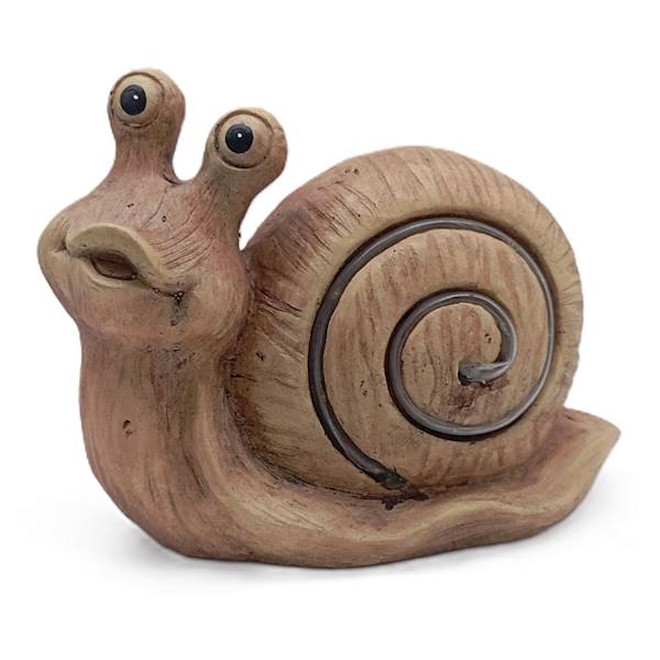 Figura LED solarna - ślimak