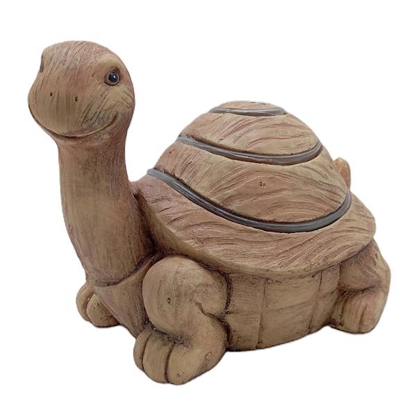 Figura LED solarna - żółw