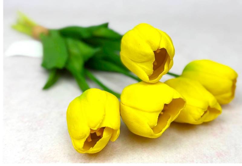 Bukiet tulipan gumowy"5",32 cm, kwiat 5,5 cm