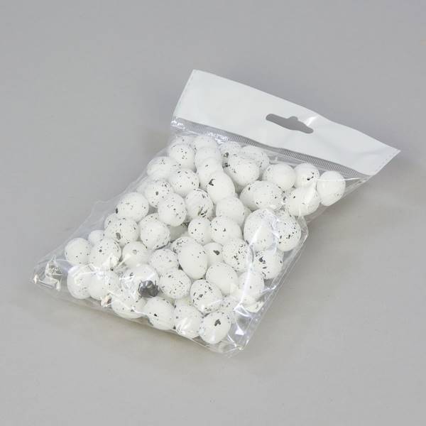 Jaja 1,8*1,5 przepiórcze, białe op.100