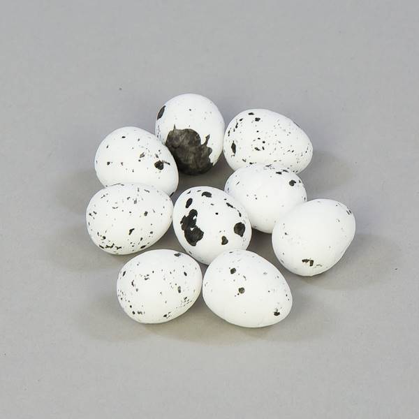 Jaja 1,8*1,5 przepiórcze, białe op.100