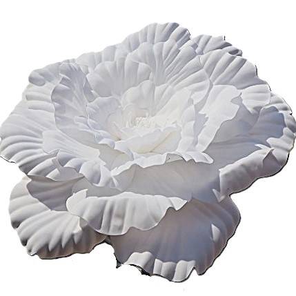 Kwiat piankowy XXL biały 