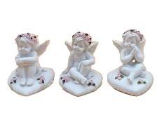 Aniołek siedzący na sercu, 5,5cm